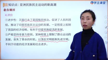 学王课堂 人教版高中历史必修（中外历史纲要下册）（部编版） 29集