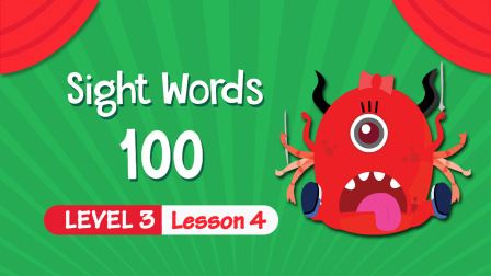 快乐启蒙英语儿童视觉词 Sight&nbsp;Words&nbsp;100 Level 3 4集