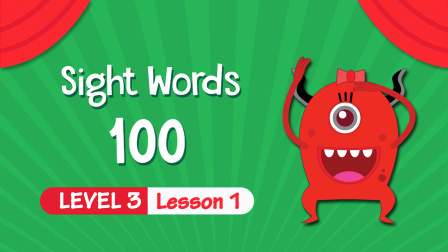 快乐启蒙英语儿童视觉词 Sight&nbsp;Words&nbsp;100 Level 3 1集