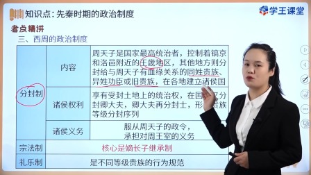 学王课堂 人教版高中历史选择性必修1（国家制度与社会治理）（部编版） 1集