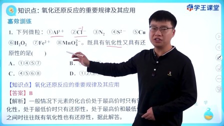学王课堂 人教版高中化学必修第一册 10集