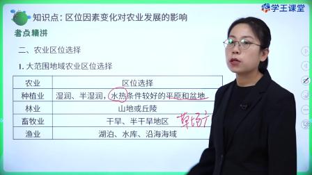 学王课堂 人教版高中地理必修第二册 8集