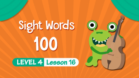 快乐启蒙英语儿童视觉词 Sight&nbsp;Words&nbsp;100 Level 4 16集