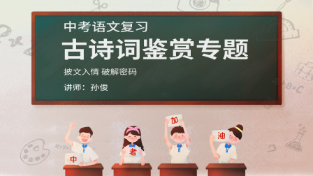 中考语文复习&mdash;&mdash;古诗词鉴赏专题 10集