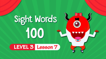 快乐启蒙英语儿童视觉词 Sight&nbsp;Words&nbsp;100 Level 3 7集