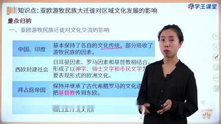 学王课堂 人教版高中历史选择性必修3（文化交流与传播）（部编版） 10集