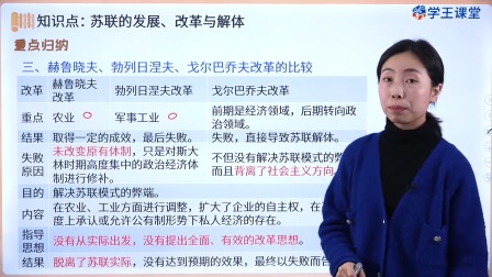 学王课堂 人教版高中历史必修（中外历史纲要下册）（部编版） 36集